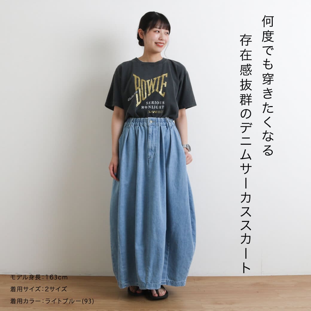 HARVESTY ハーベスティ サーカススカート デニム｜BORN FREE