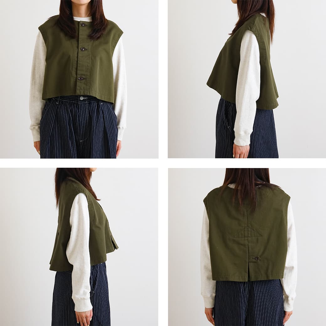HARVESTY ハーベスティ チノクロスボレロベスト｜BORN FREE ONLINE SHOP