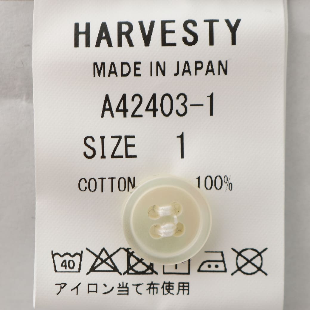 HARVESTY 起毛 コットン オンブレチェック アトリエローブ 2024AW HARVESTY ハーベスティ 起毛 チェック柄 アトリエ ローブ｜BORN