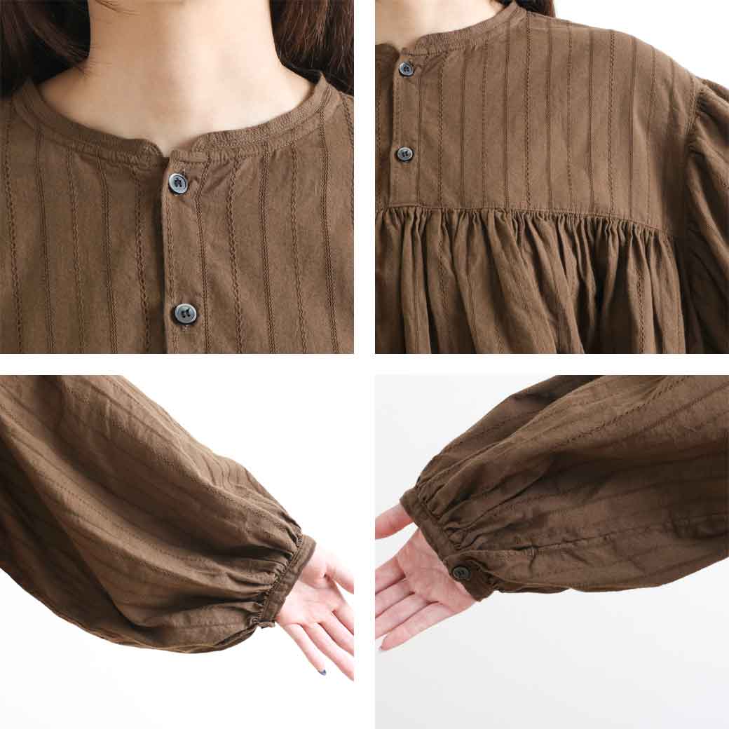 HARVESTY ハーベスティ ドビーレース ボヘミアンブラウス｜BORN FREE