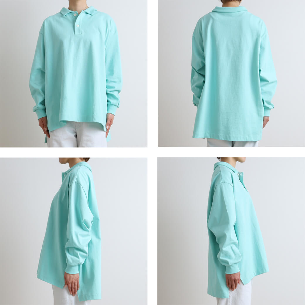 ポロシャツ ポロ HARVESTY/ハーベスティー JUMBO SS POLO SHIRTS ジャンボ S/S ポロシャツ レディース HARVESTY ポロシャツ ポロ HARVESTY/ハーベスティー JUMBO SS