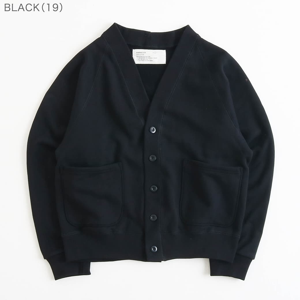 HARVESTY ハーベスティ 裏毛カーディガン｜BORN FREE ONLINE SHOP