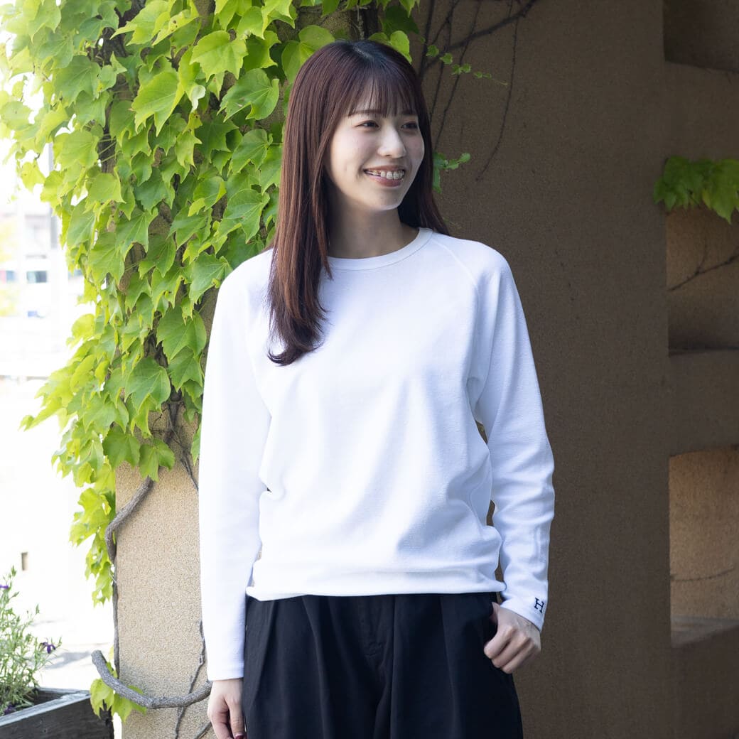 HOLLYWOOD RANCH MARKET ハリウッドランチマーケット ストレッチフライス クルーネックTシャツ リラックスフィット