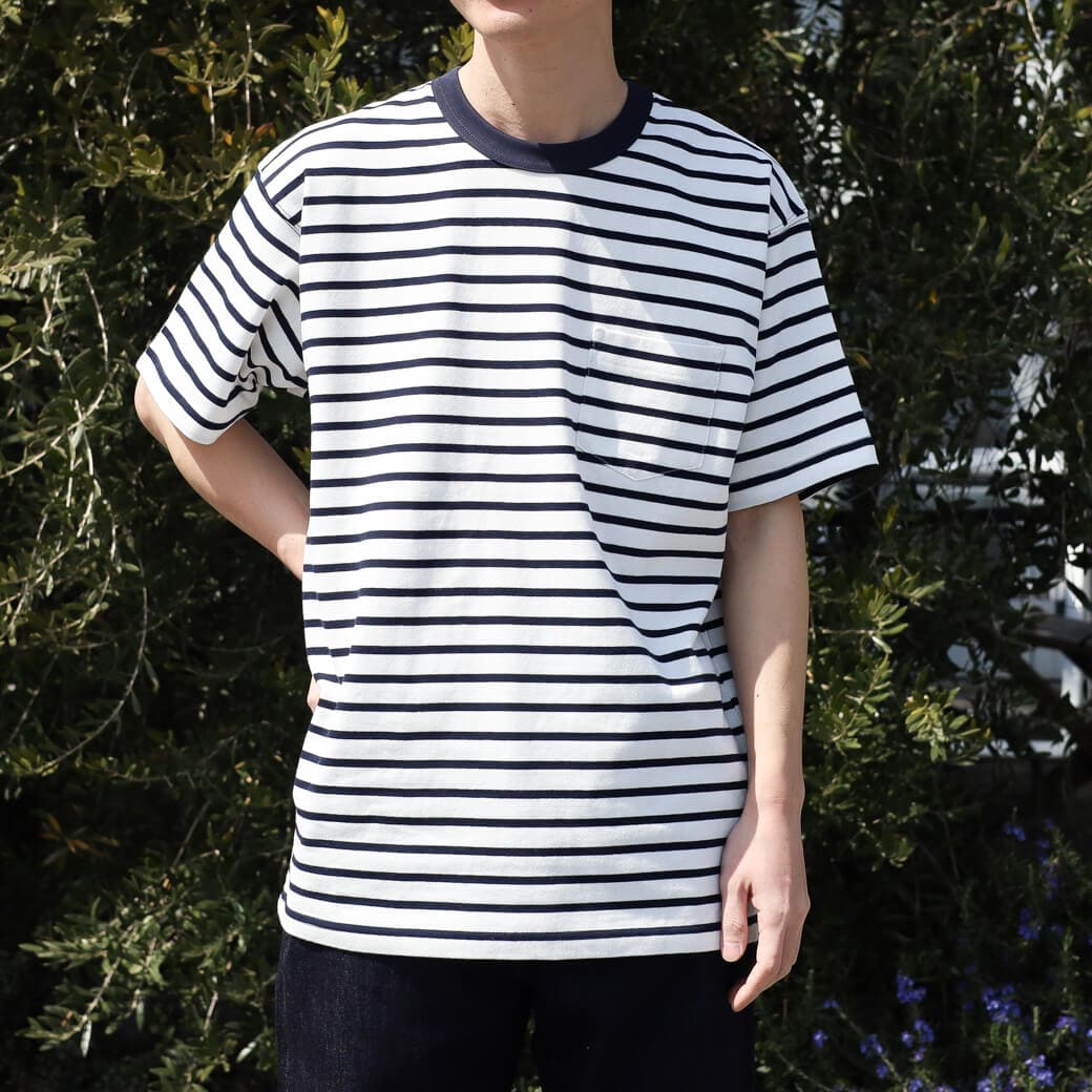 HOUSTON ヒューストン ボーダー ショートスリーブ ティー