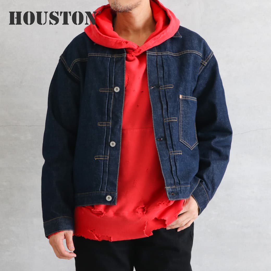 HOUSTON ヒューストン セルビッヂ デニム トラッカージャケット｜BORN