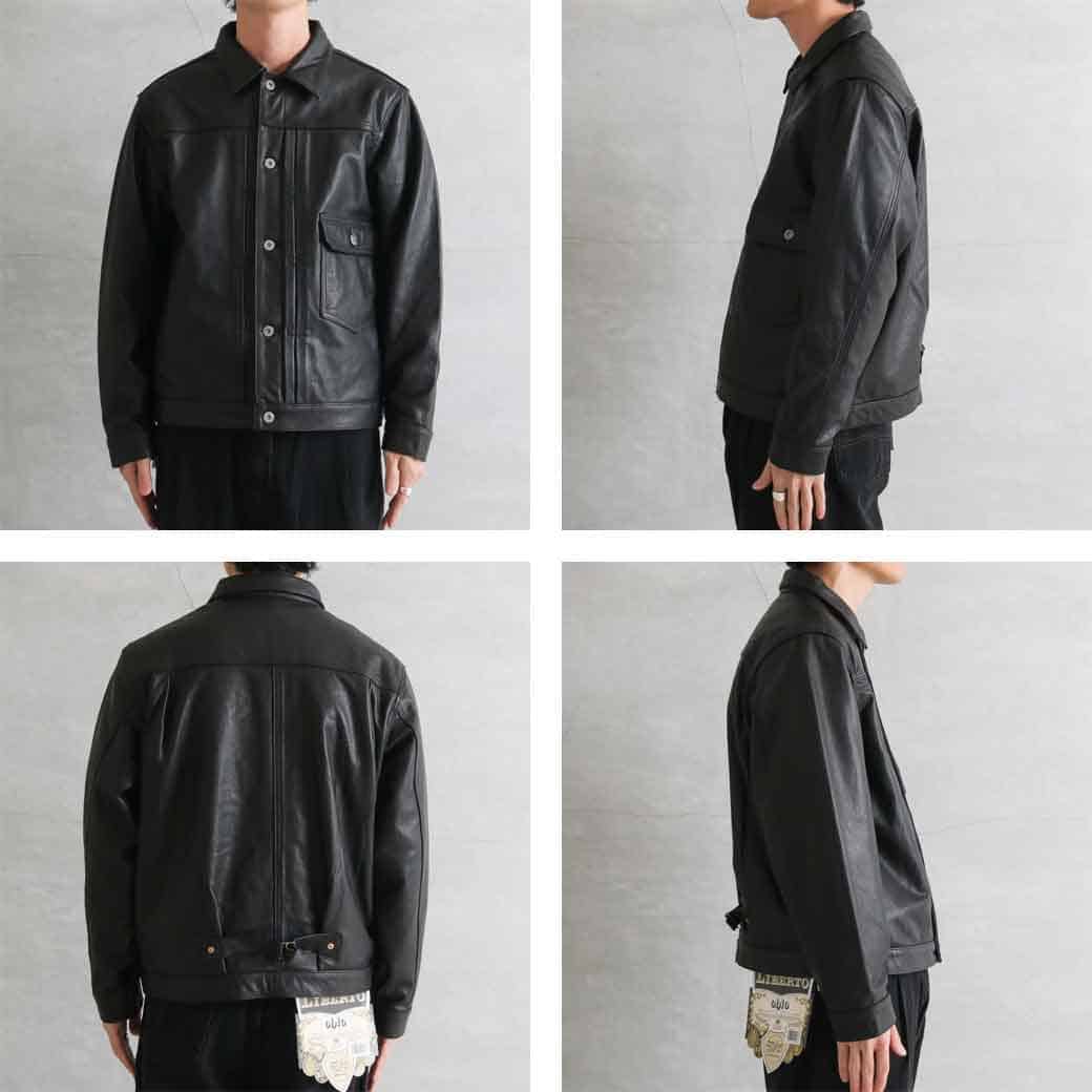 HOUSTON ヒューストン カウレザートラックジャケット｜BORN FREE