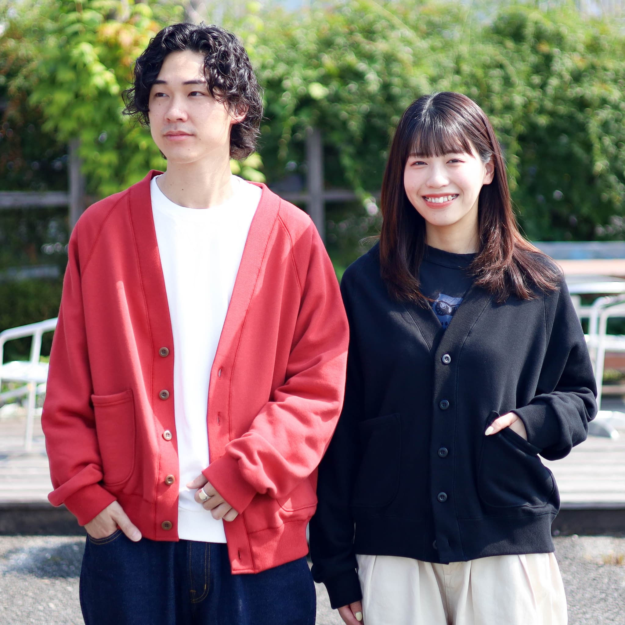 HARVESTY ハーベスティ 裏毛カーディガン