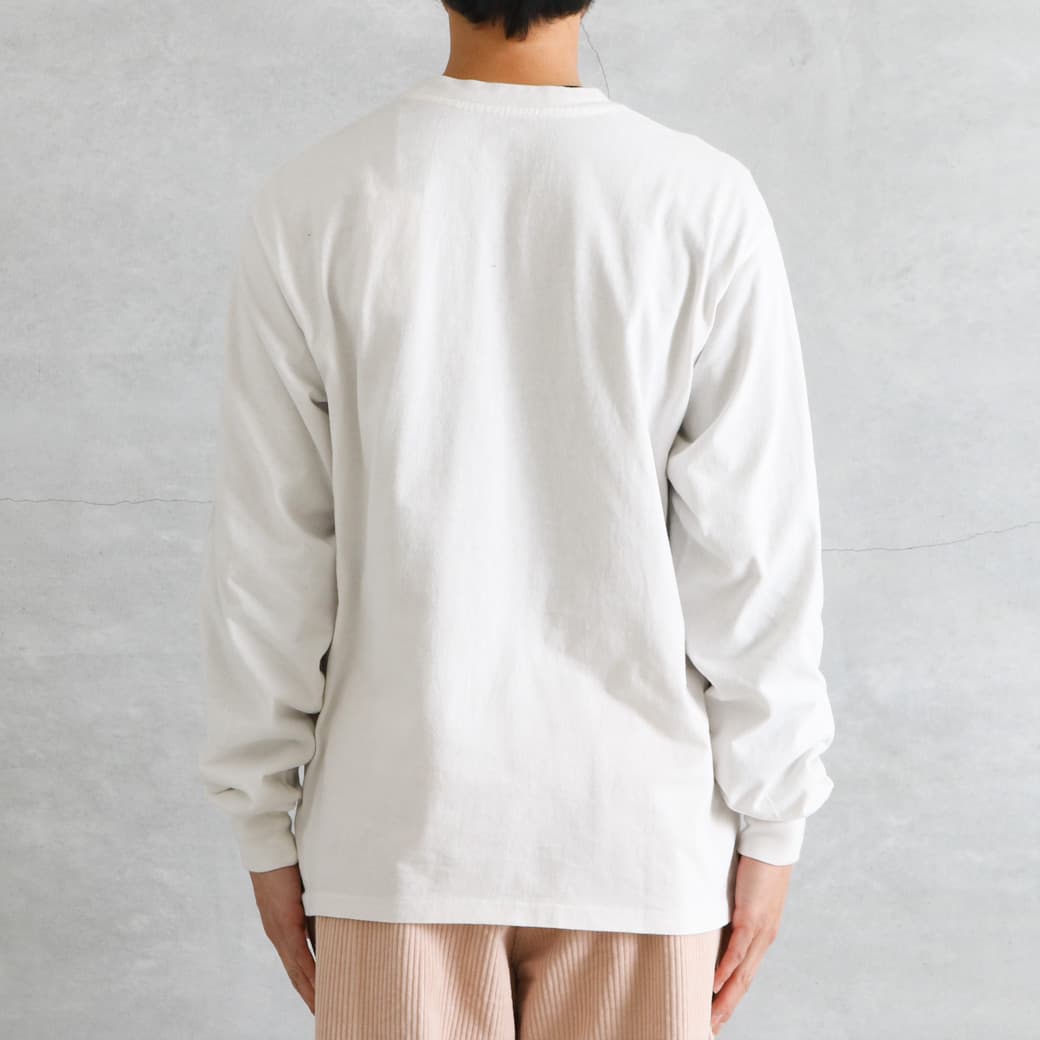 KURO クロ ラウンド シェイプ ダイ ロングスリーブ Tシャツ｜BORN FREE