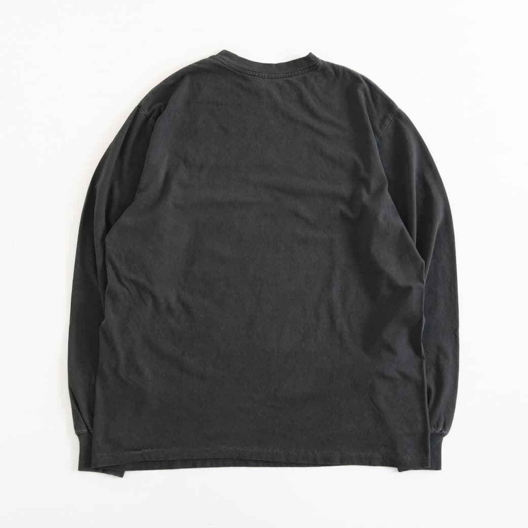 KURO クロ ラウンド シェイプ ダイ ロングスリーブ Tシャツ｜BORN FREE