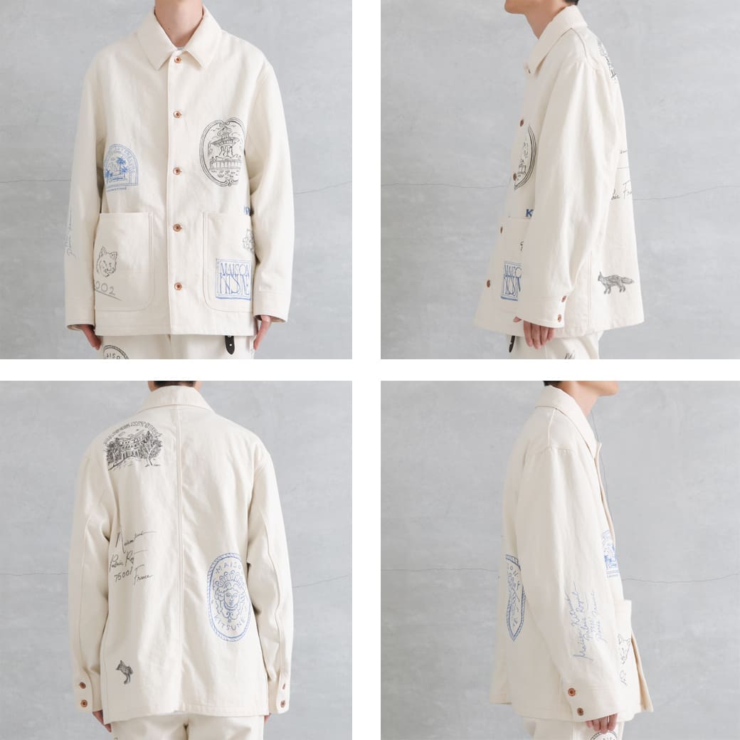 MAISON KITSUNE×KURO メゾンキツネ×クロ HANDWRITTEN POSTCARD WORK