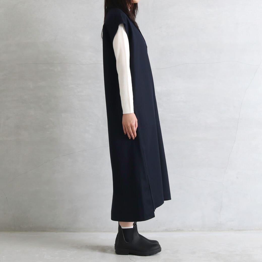 LE GLAZIK ル・グラジック ウール スキッパー フランネル ワンピース