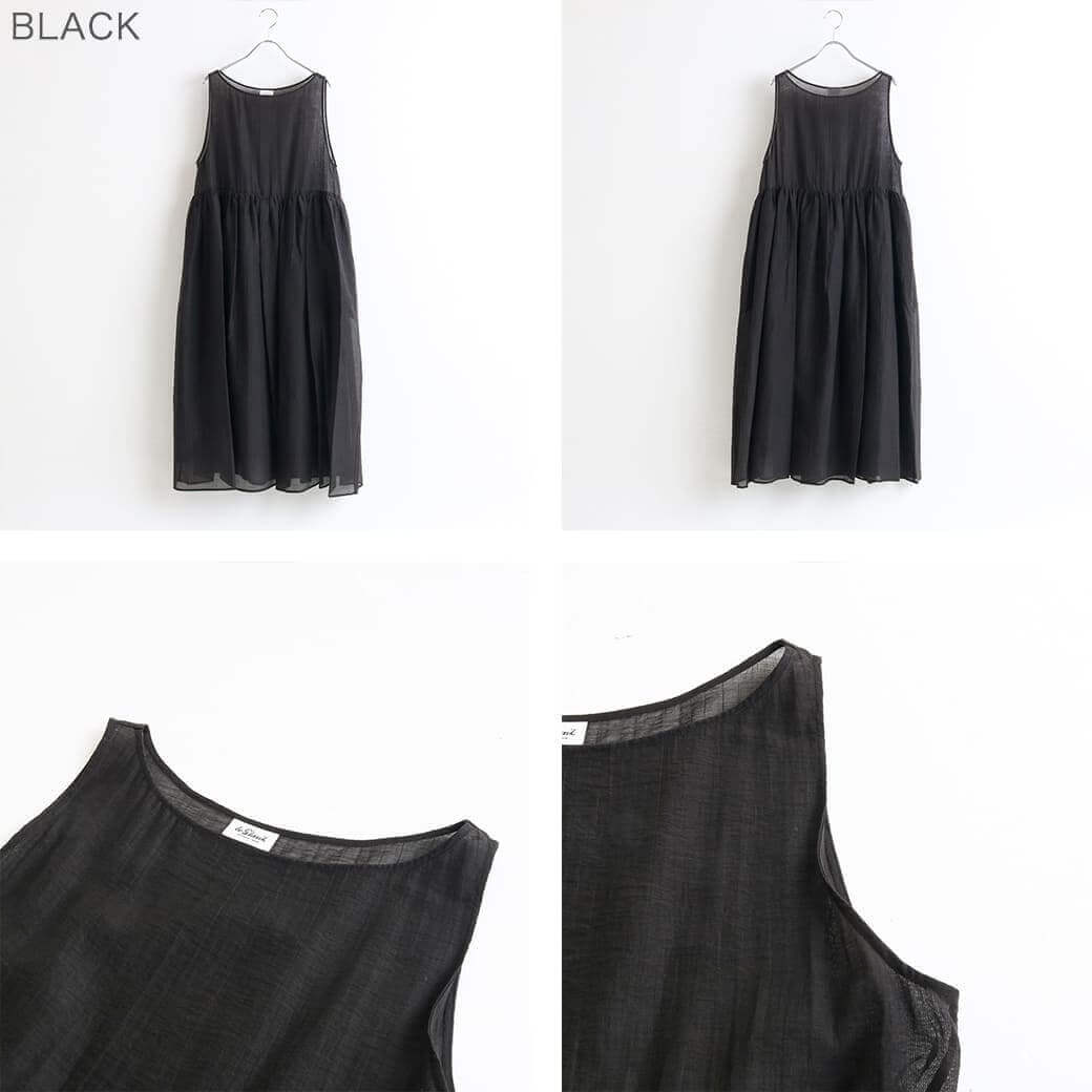 LE GLAZIK ル グラジック シアーギャザーワンピース｜BORN FREE ONLINE