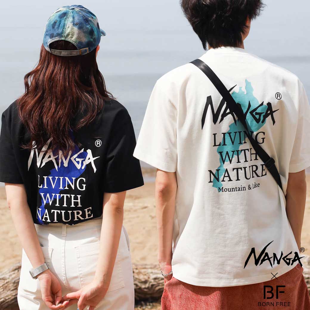 NANGA×BORN FREE ナンガ×ボーンフリー 別注 TEE CS01｜BORN FREE