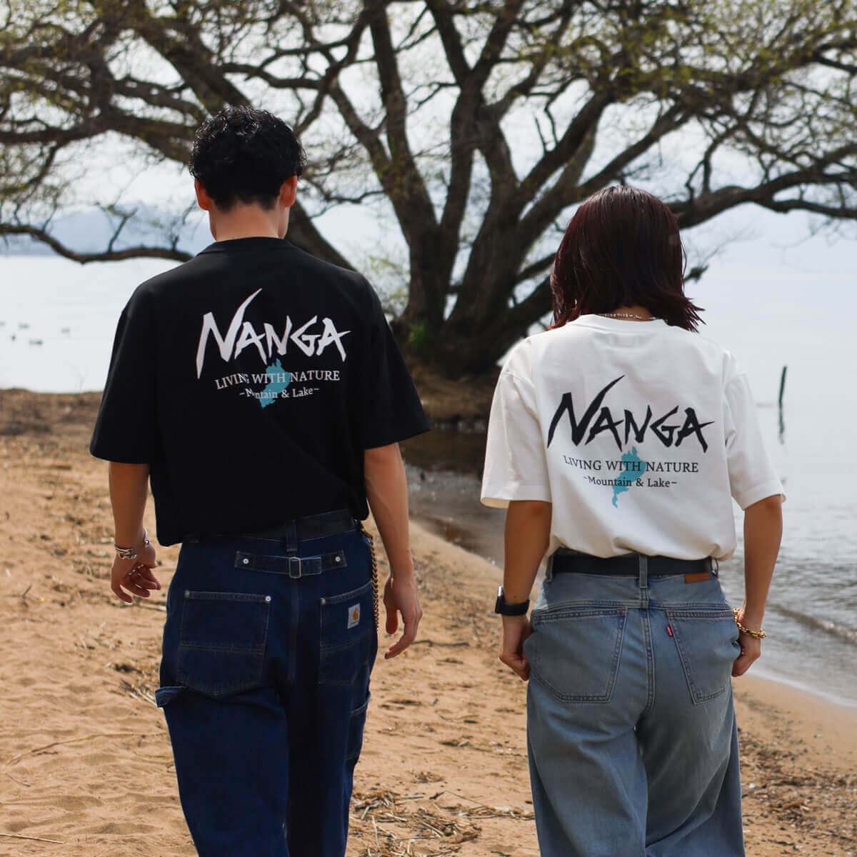 NANGA×BORN FREE　ナンガ×ボーンフリー 別注 TEE CS02