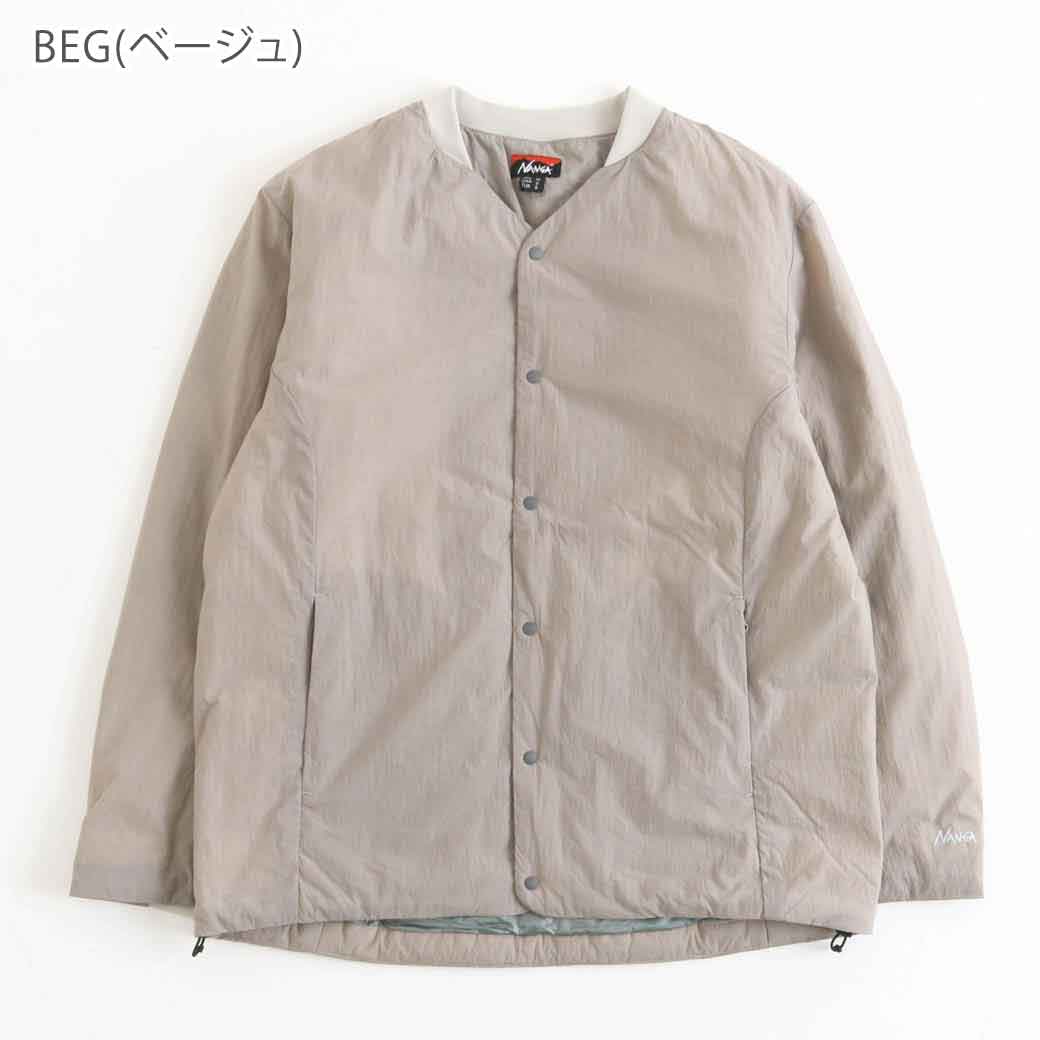 NANGA ナンガ ノーカラーソフトダウンカーディガン｜BORN FREE