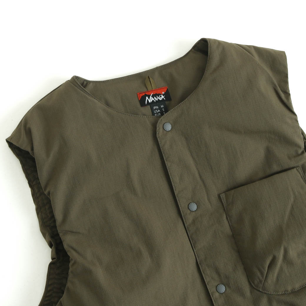 NANGA ナンガ HINOC RIPSTOP INNER DOWN VEST｜BORN FREE ONLINE