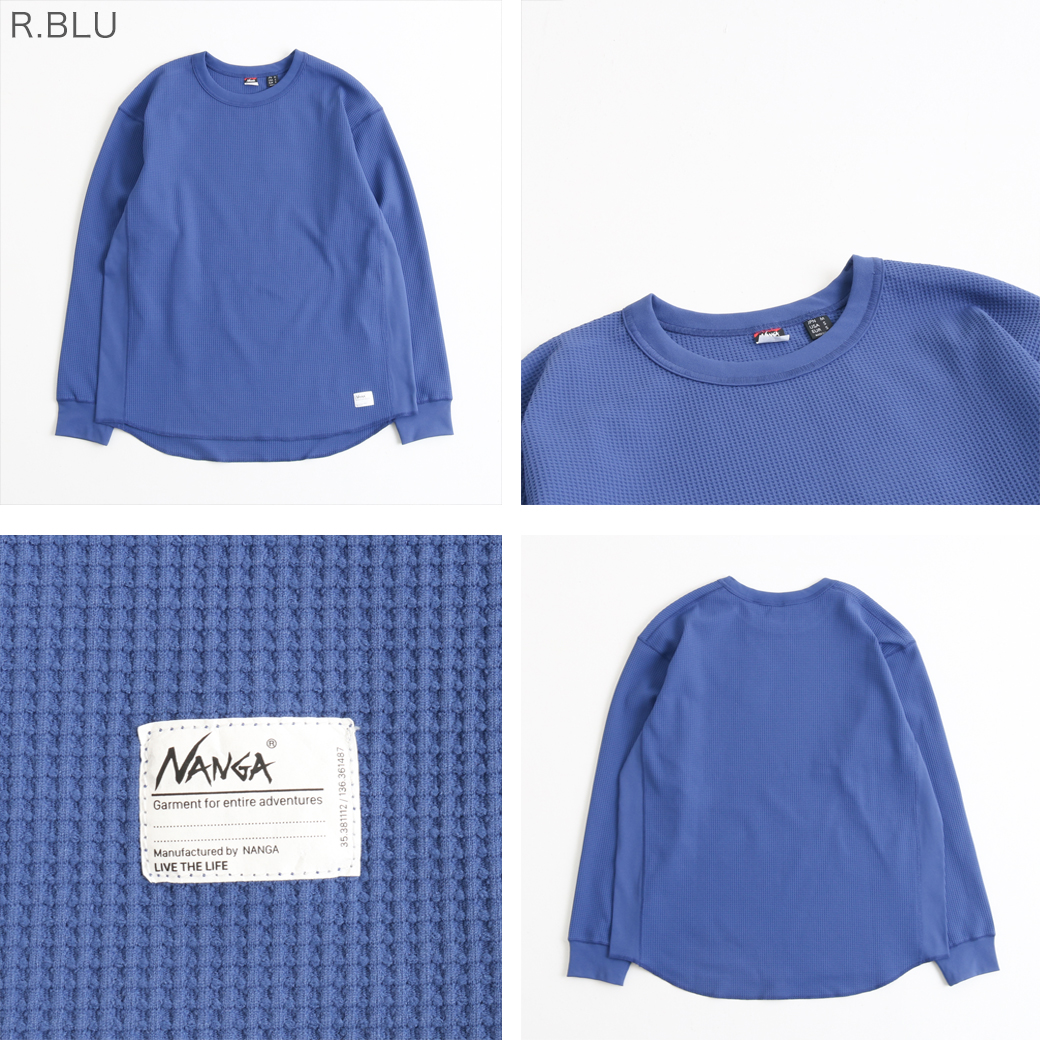 NANGA ナンガ エアフレックス ワッフル ロング スリーブ Tシャツ｜BORN