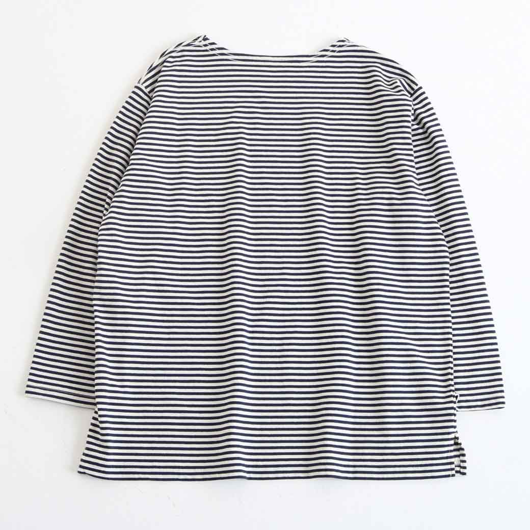 NATURAL LAUNDRY  USコットン　バスクシャツT NATURAL LAUNDRY ナチュラルランドリー トラッドボーダーバスク