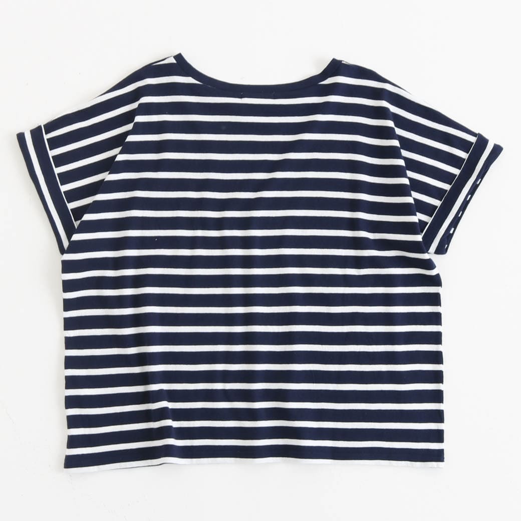 ラベンダー⭐️NATURAL LAUNDRY ボーダードルマンTシャツ 今だけ20％OFF】NATURAL LAUNDRY ナチュラルランドリー BD