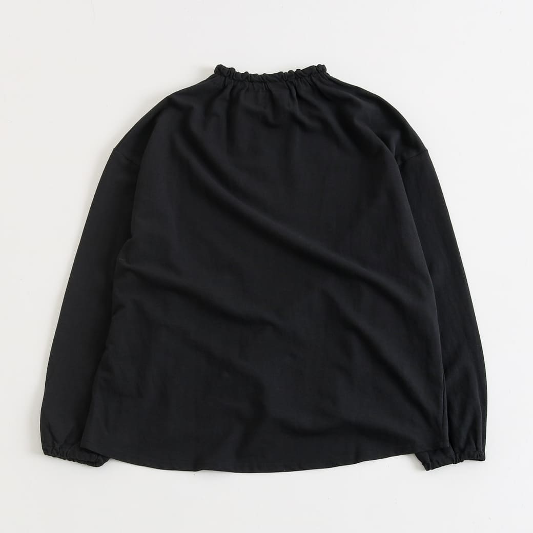 NATURAL LAUNDRY / ナテュラルランドリー インレー ギャザーネックプルオーバー 7244C-020 長袖 ハイネック Tシャツ 2024AW NATURAL LAUNDRY ナチュラルランドリー インレーギャザーネック