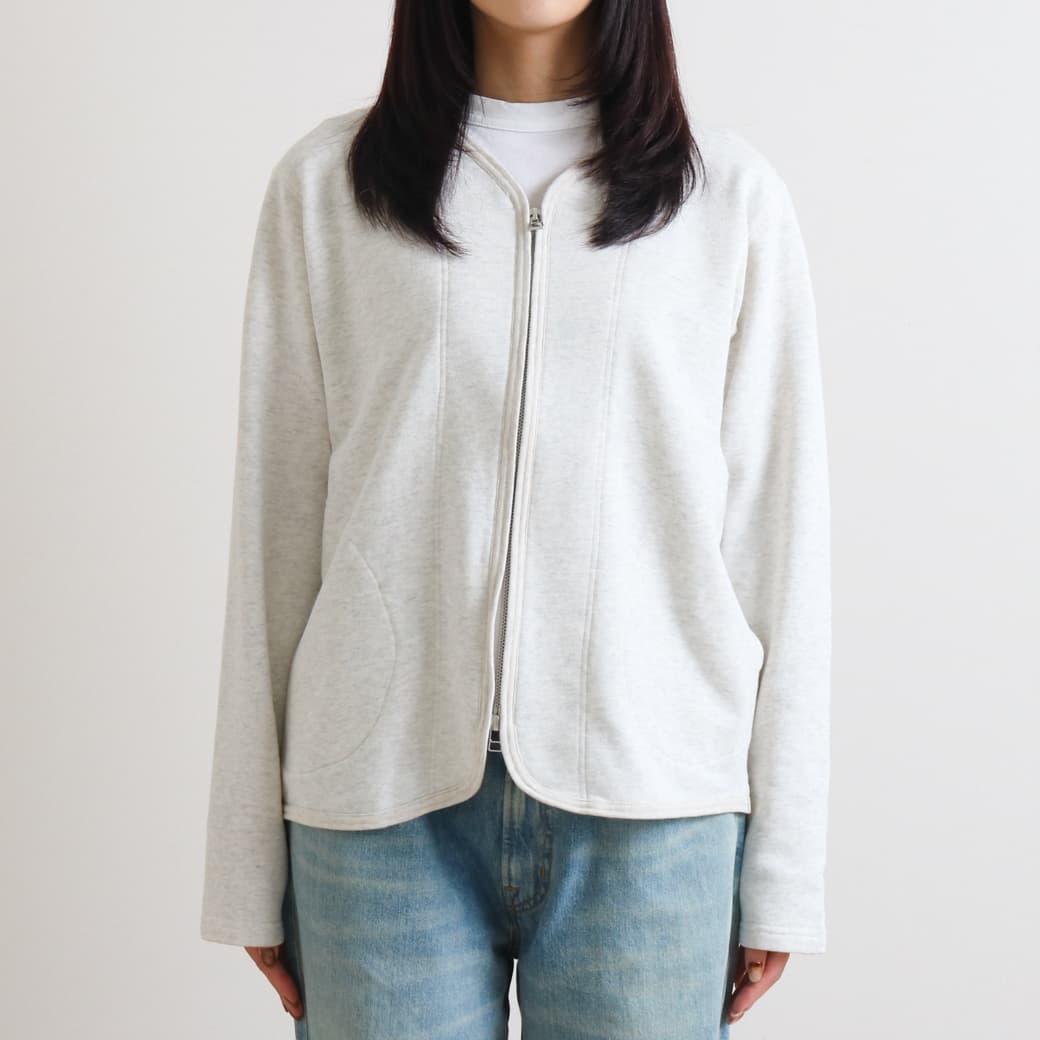 NATURAL LAUNDRY ナチュラルランドリー セントラル裏毛ジップ