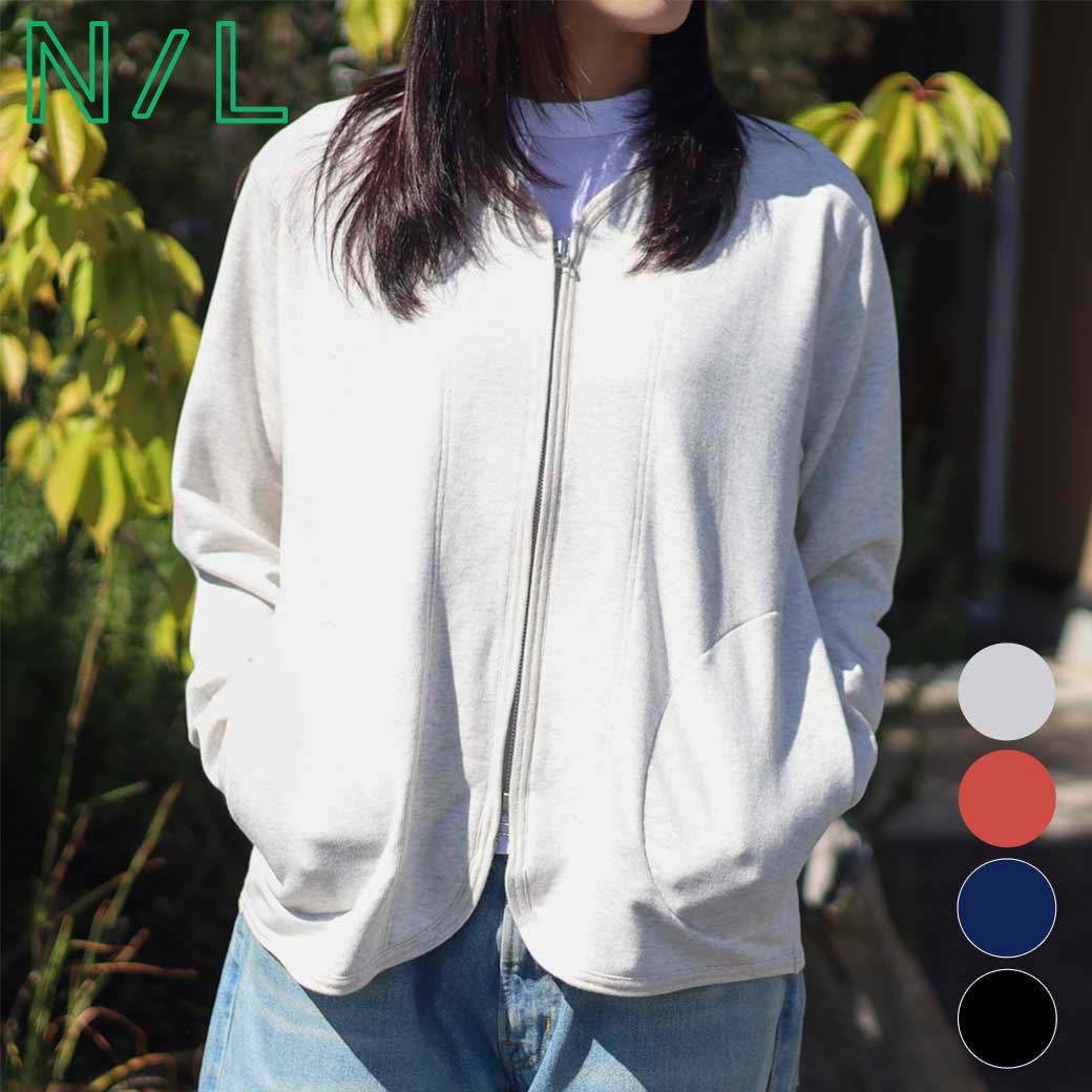 NATURAL LAUNDRY ナチュラルランドリー セントラル裏毛ジップ