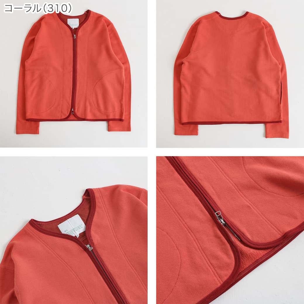 NATURAL LAUNDRY ナチュラルランドリー セントラル裏毛ジップ