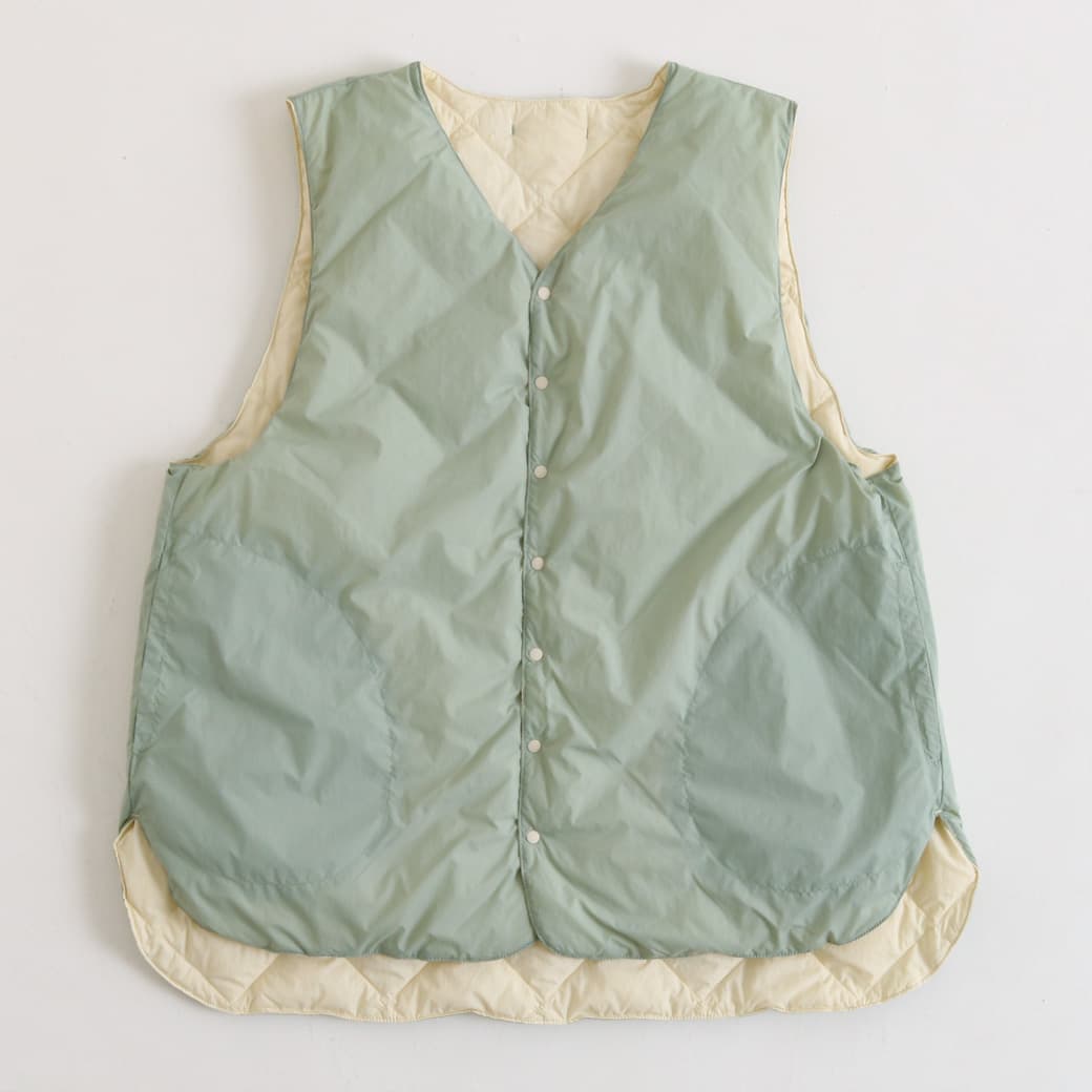 NATURAL LAUNDRY ナチュラルランドリー ダウンラウンドヘムベスト