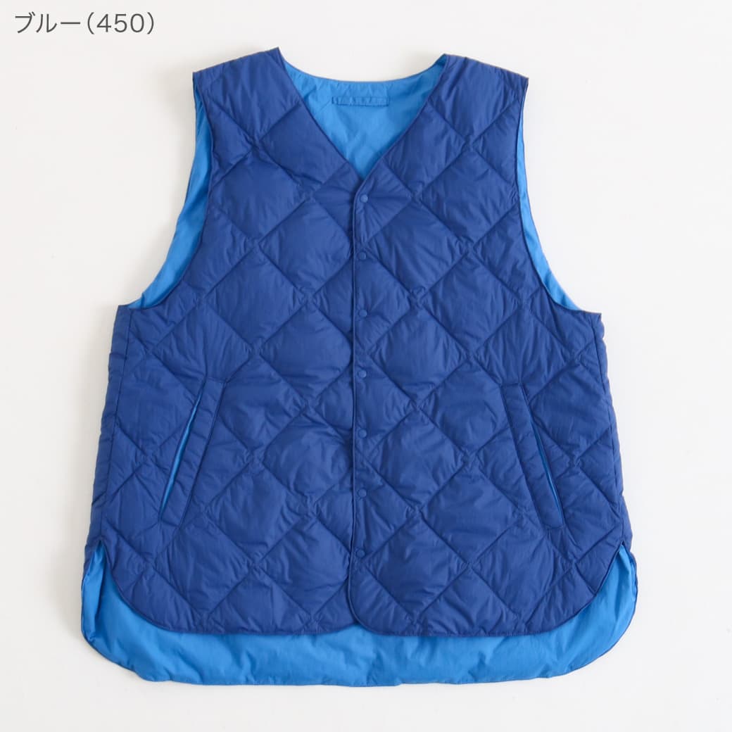 NATURAL LAUNDRY ナチュラルランドリー ダウンラウンドヘムベスト
