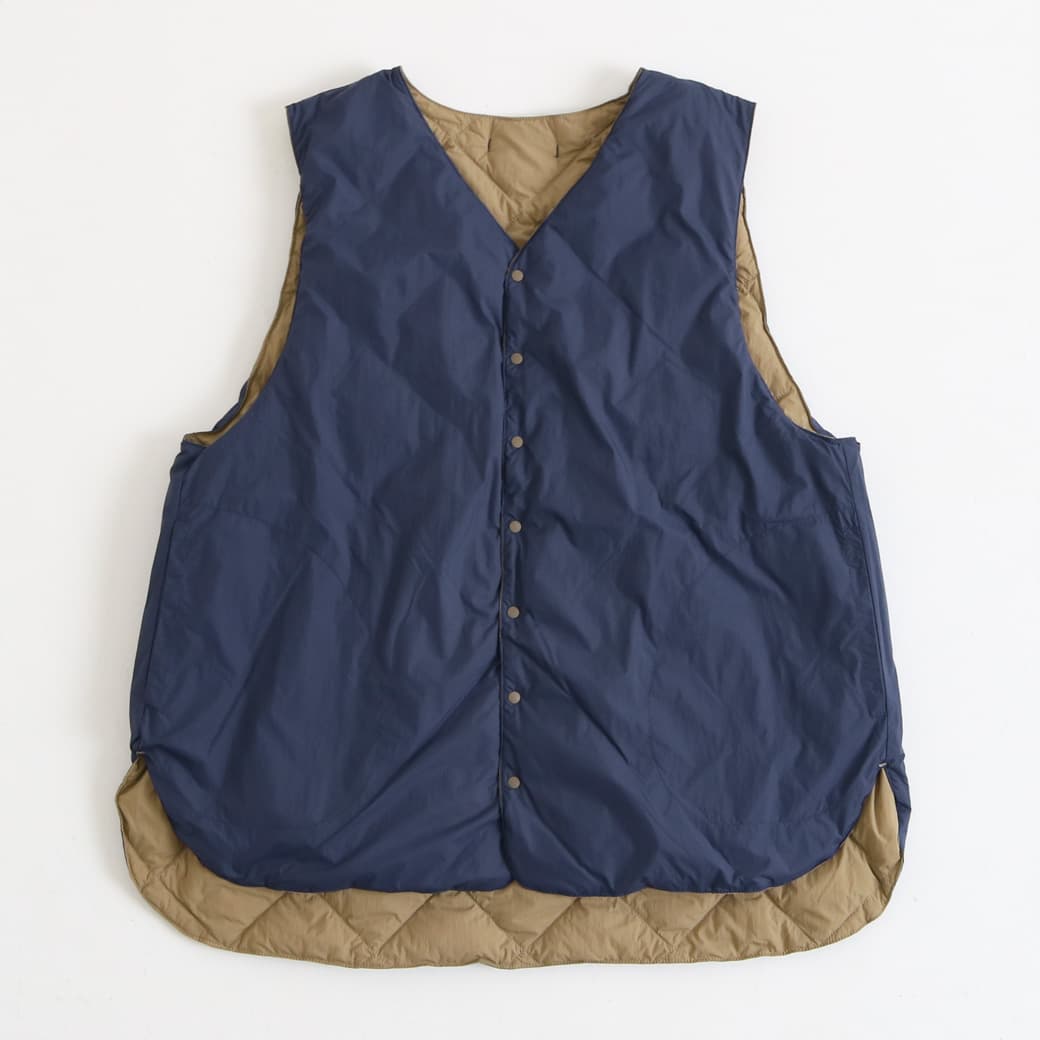 ナチュラルランドリー　インナーダウンベスト NATURAL LAUNDRY ナチュラルランドリー ダウンラウンドヘムベスト