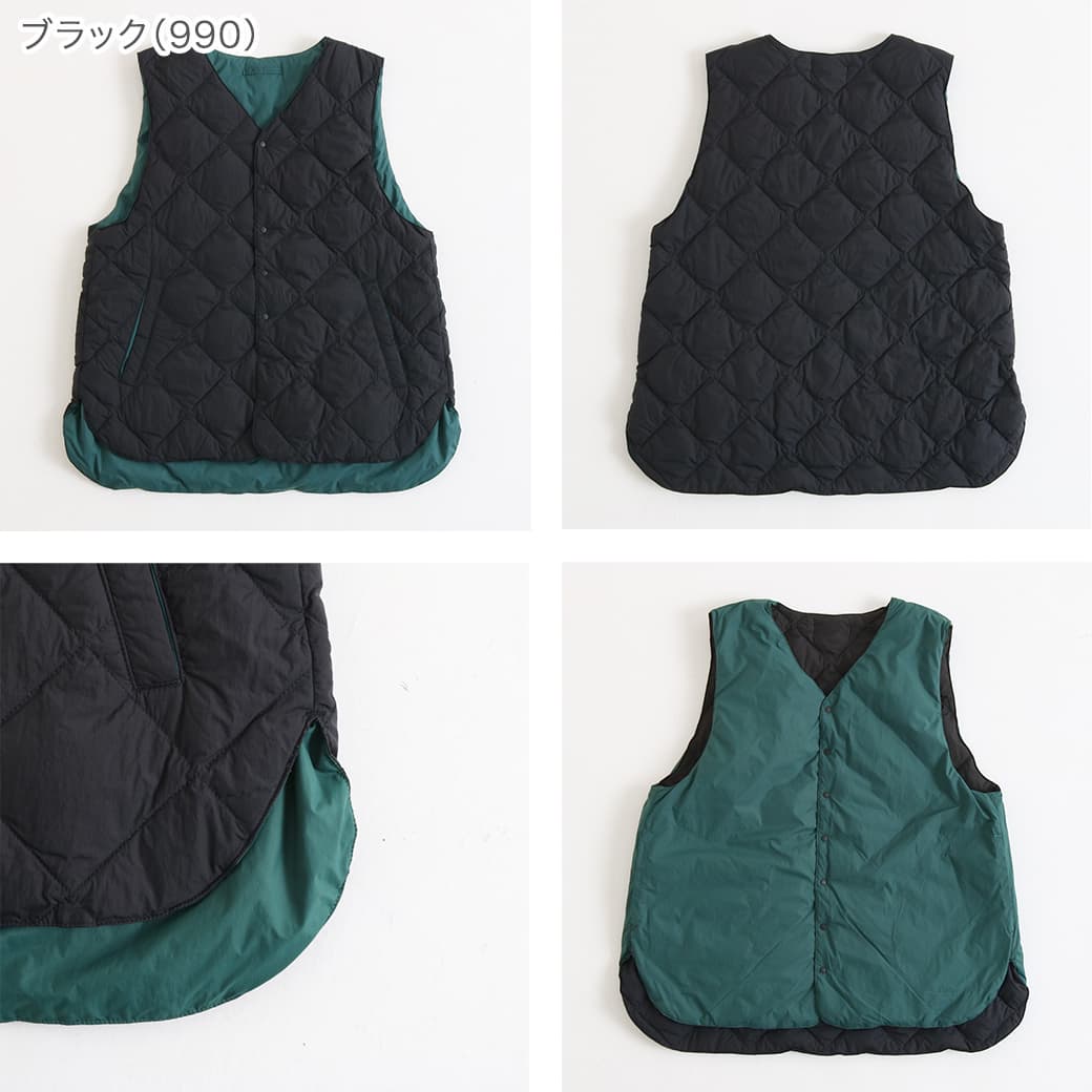 NATURAL LAUNDRY ナチュラルランドリー ダウンラウンドヘムベスト