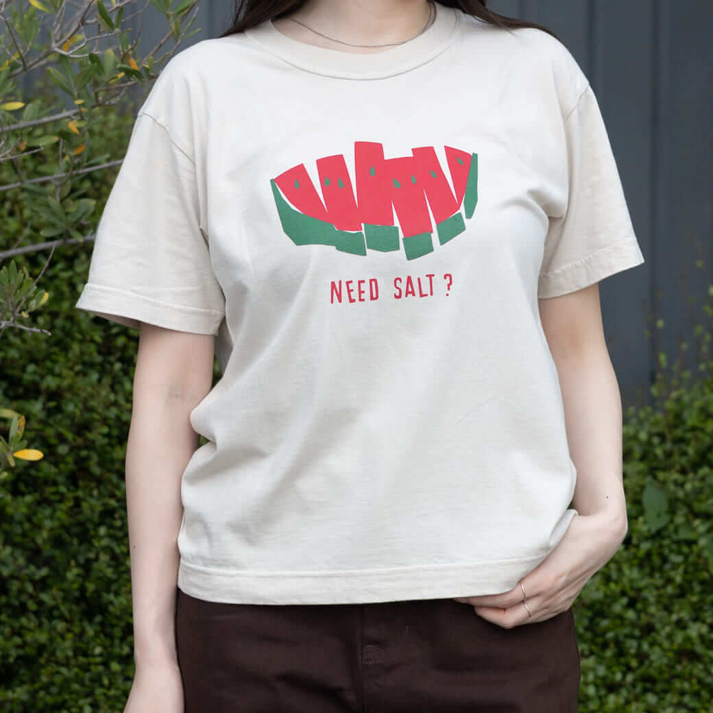 NATURAL LAUNDRY ナチュラルランドリー コーマ天竺 スイカTシャツ