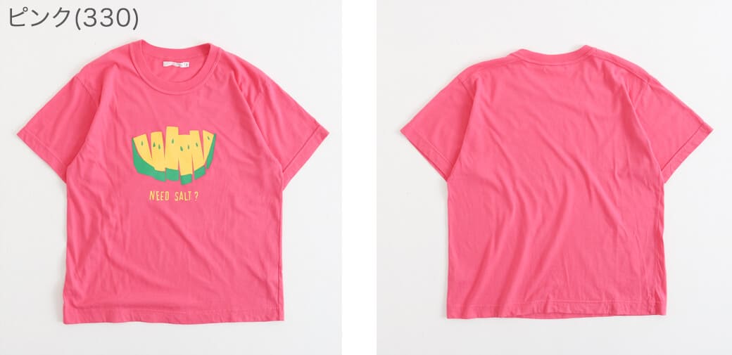 NATURAL LAUNDRY ナチュラルランドリー コーマ天竺 スイカTシャツ