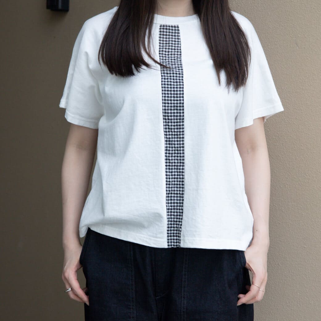 NATURAL LAUNDRY ナチュラルランドリー C天竺センターパネルTシャツ