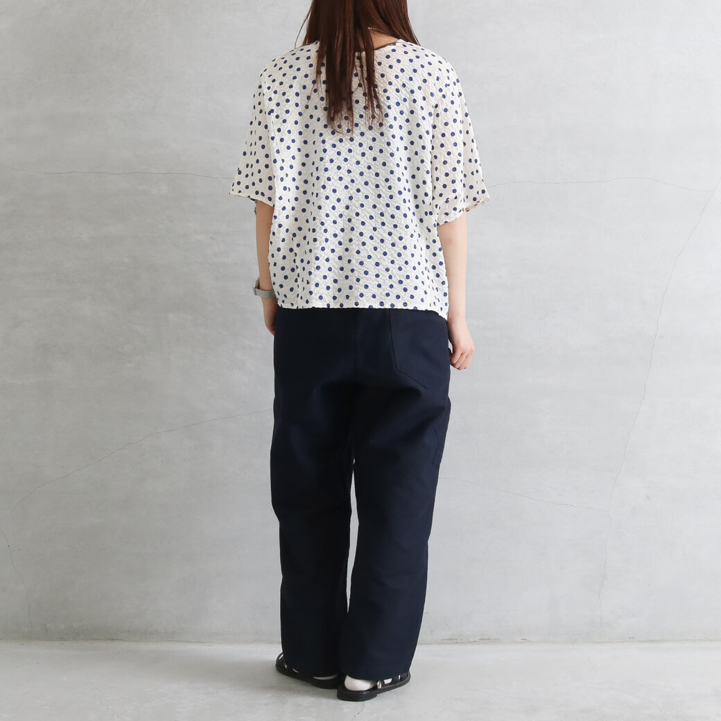 NATURAL LAUNDRY ナチュラルランドリー リップルドット 2WAY ドルマン
