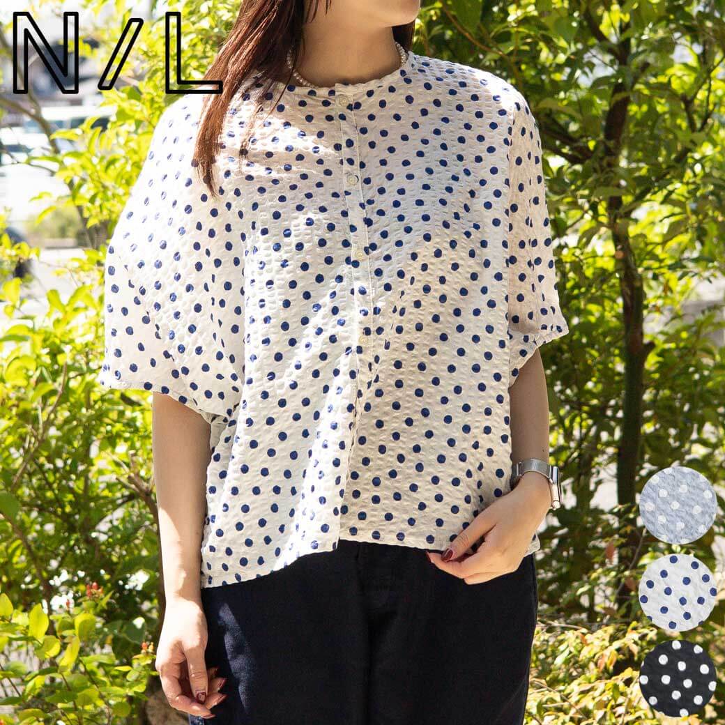 NATURAL LAUNDRY ナチュラルランドリー リップルドット 2WAY ドルマン