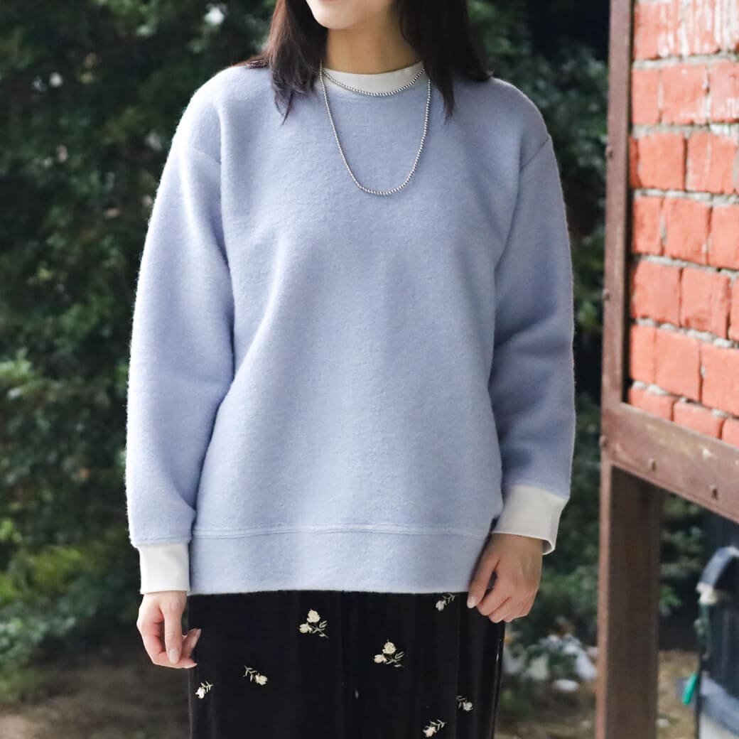 NATURAL LAUNDRY ナチュラルランドリー ダブルスライバー リブプルオーバー