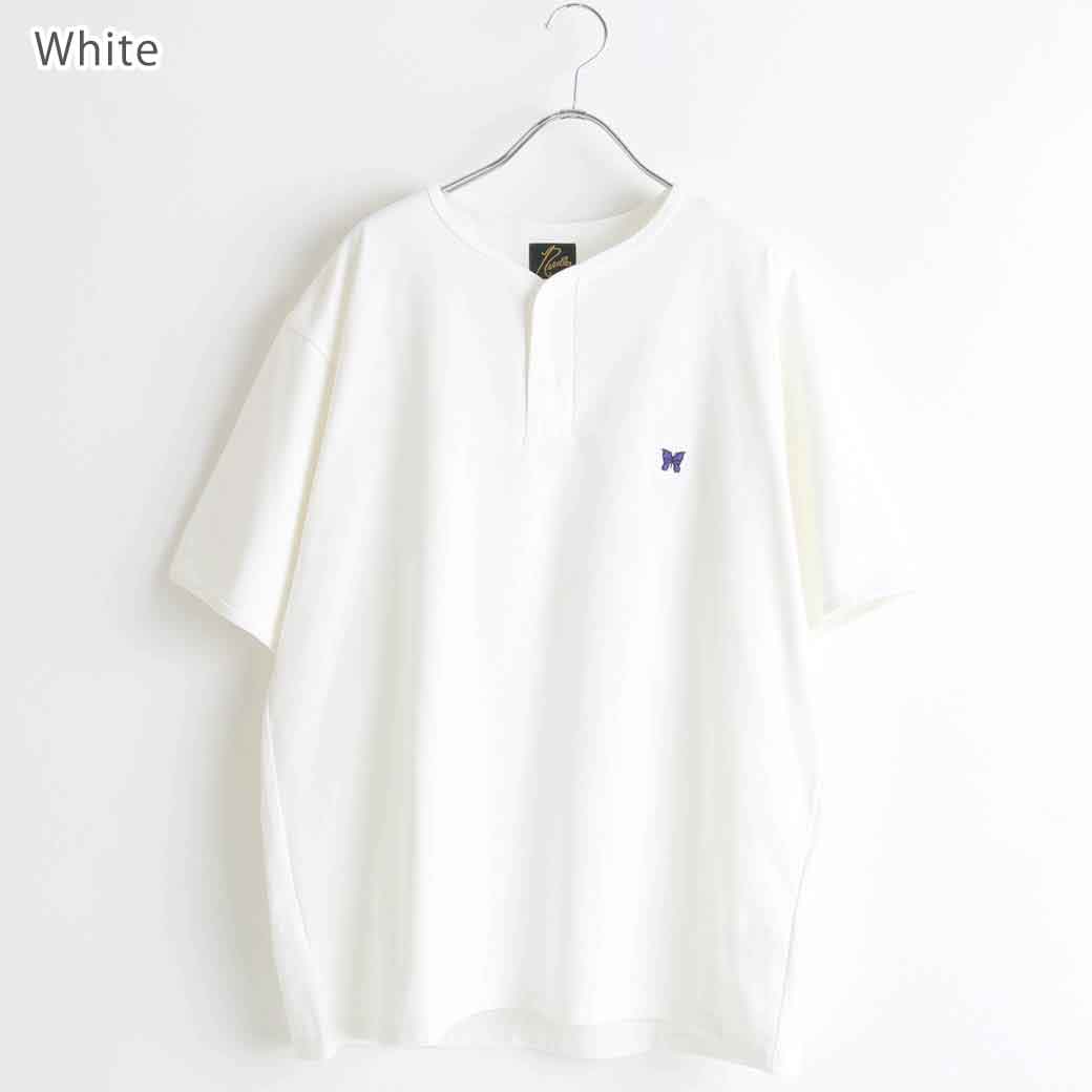 NEEDLES ニードルズ S/S HENLEY NECK TEE - POLY JERSEY｜BORN