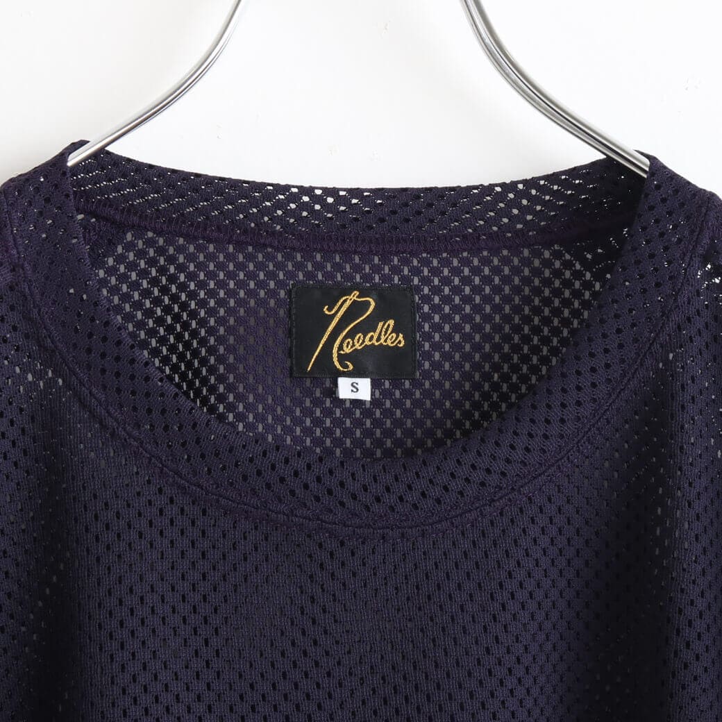 トップス Needles L/S U-NECK TEE RASCHEL LACE XS NEEDLES｜ (L/S U-Neck Tee Raschel Lace - Black (QV345