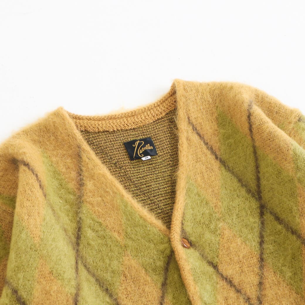 Needles ニードルズ モヘア カーディガン アーガイル｜BORN FREE
