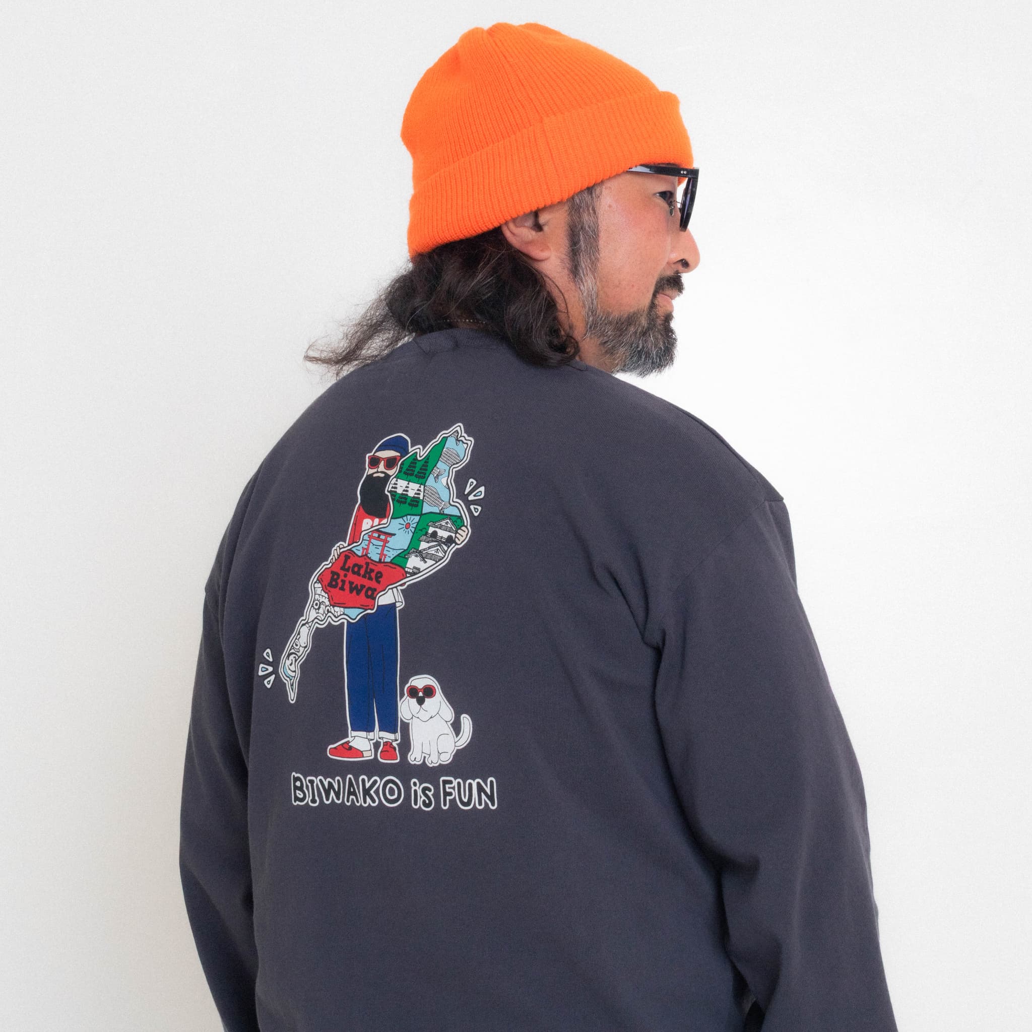 FUN for modem design ロングスリーブ おじ Tシャツ