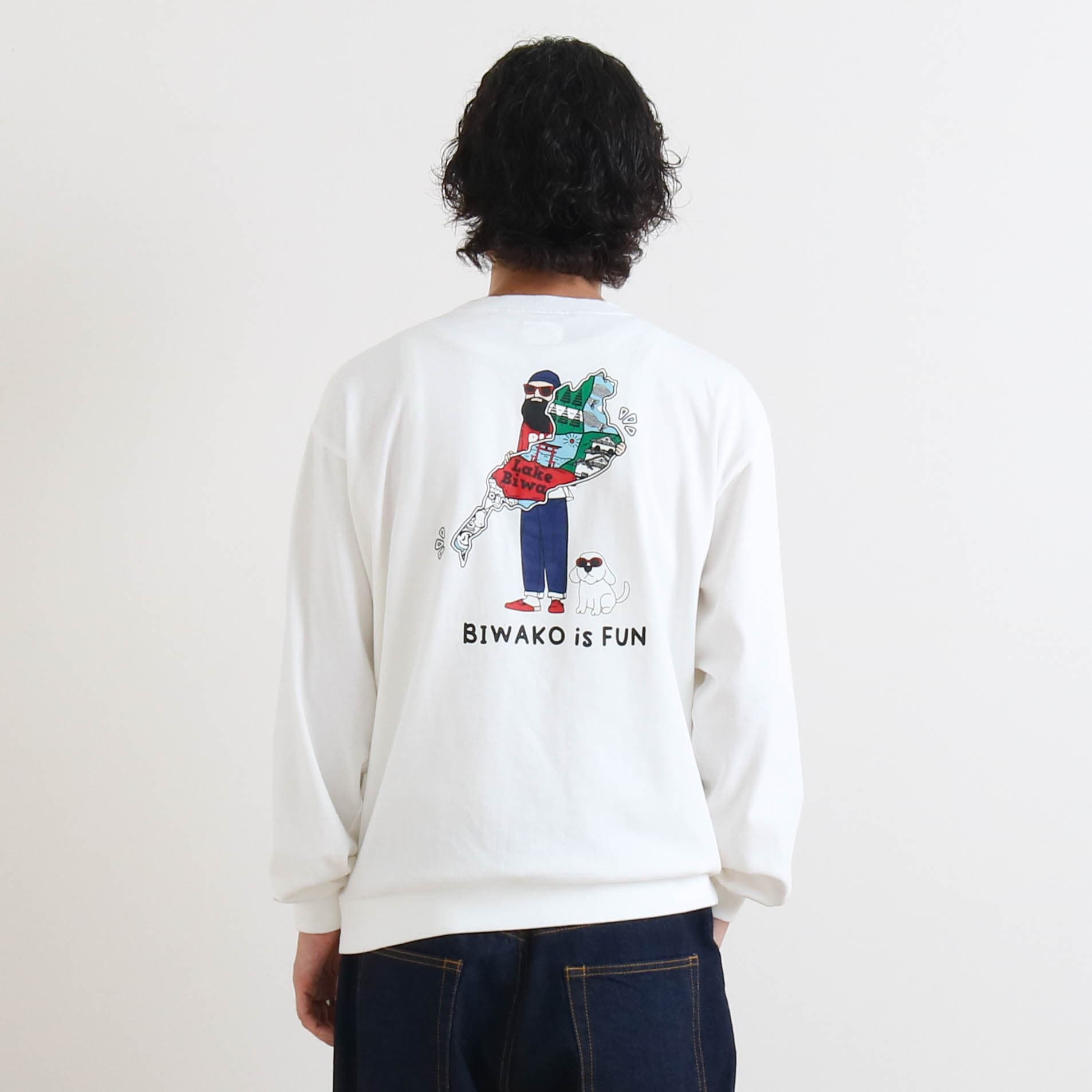 FUN for modem design ロングスリーブ おじ Tシャツ｜BORN FREE