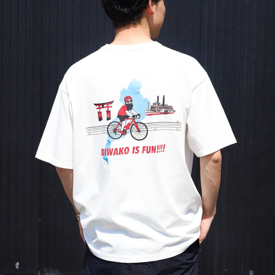 FUN for modem design おじさん×琵琶湖 別注半袖Tシャツ F-26SS252BF