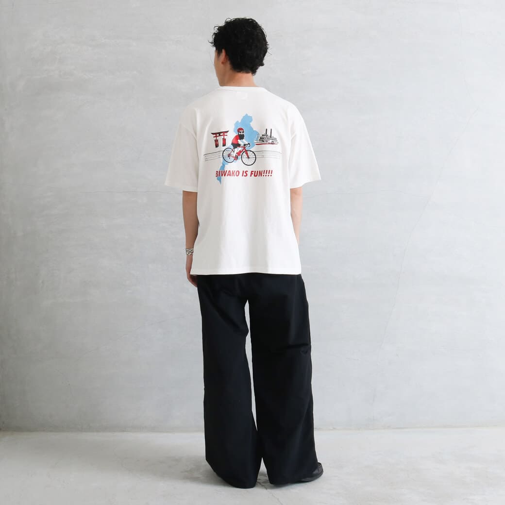 FUN for modem design おじさん×琵琶湖 別注半袖Tシャツ F-26SS252BF