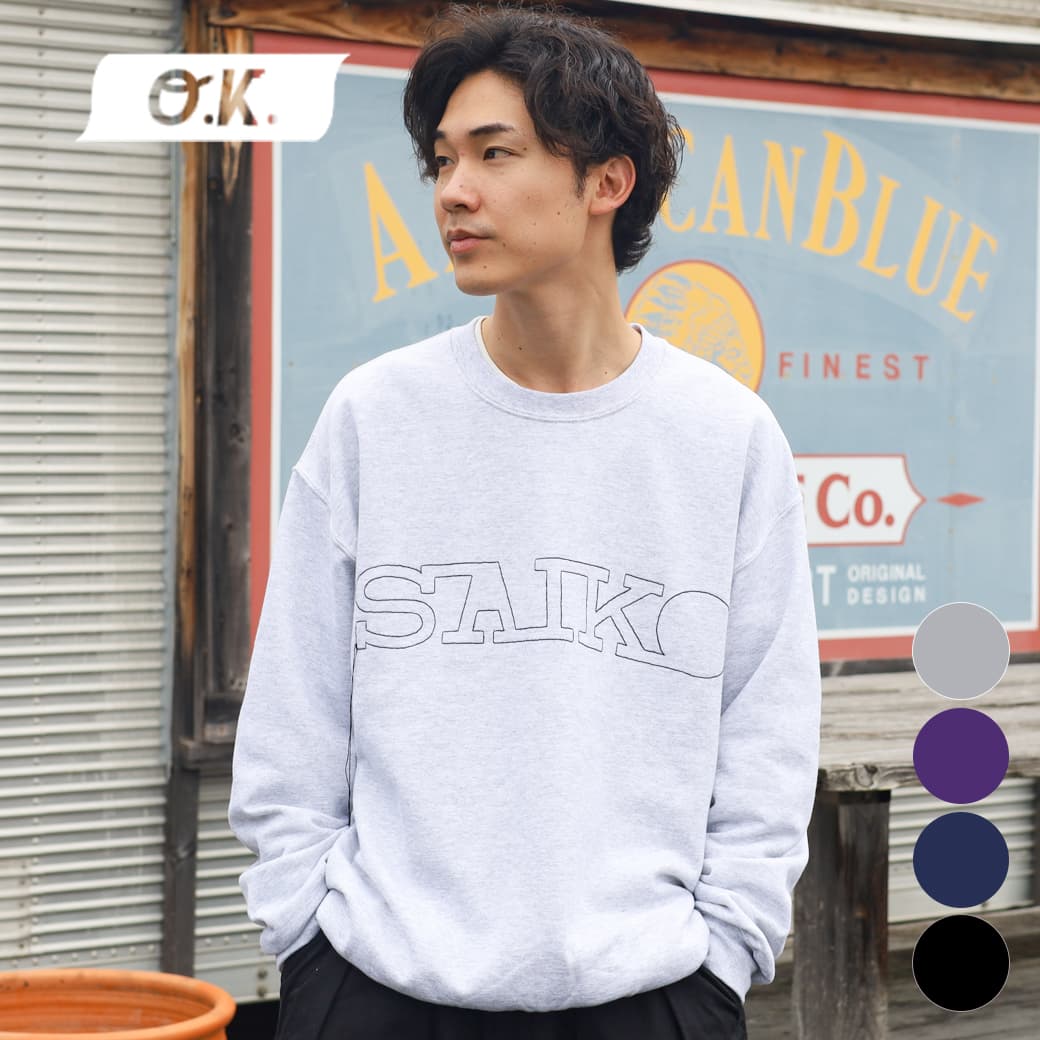 お値下げ！新品.未使用品【SUKALA】Lサイズ.オープンネックTee Printstar tシャツ 5.6oz 3/4 Sleeve Round Neck Cut Sew 7分丈T