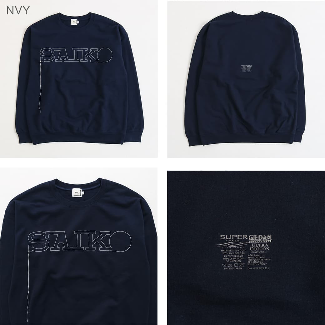 O.K. オーケー SAIKO クルーネックスウェット｜BORN FREE ONLINE