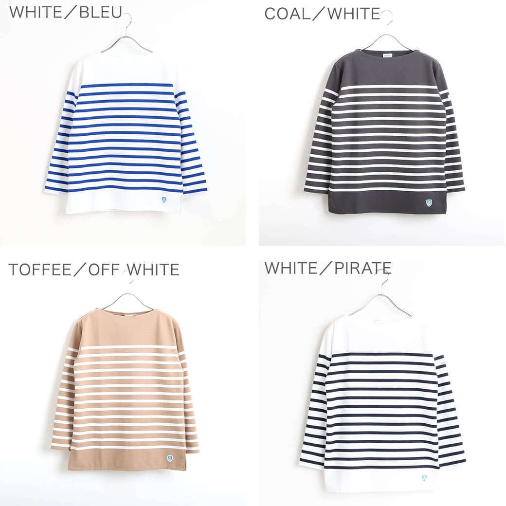 ORCIVAL オーシバル ラッセルボーダー フレンチ セーラーTシャツ