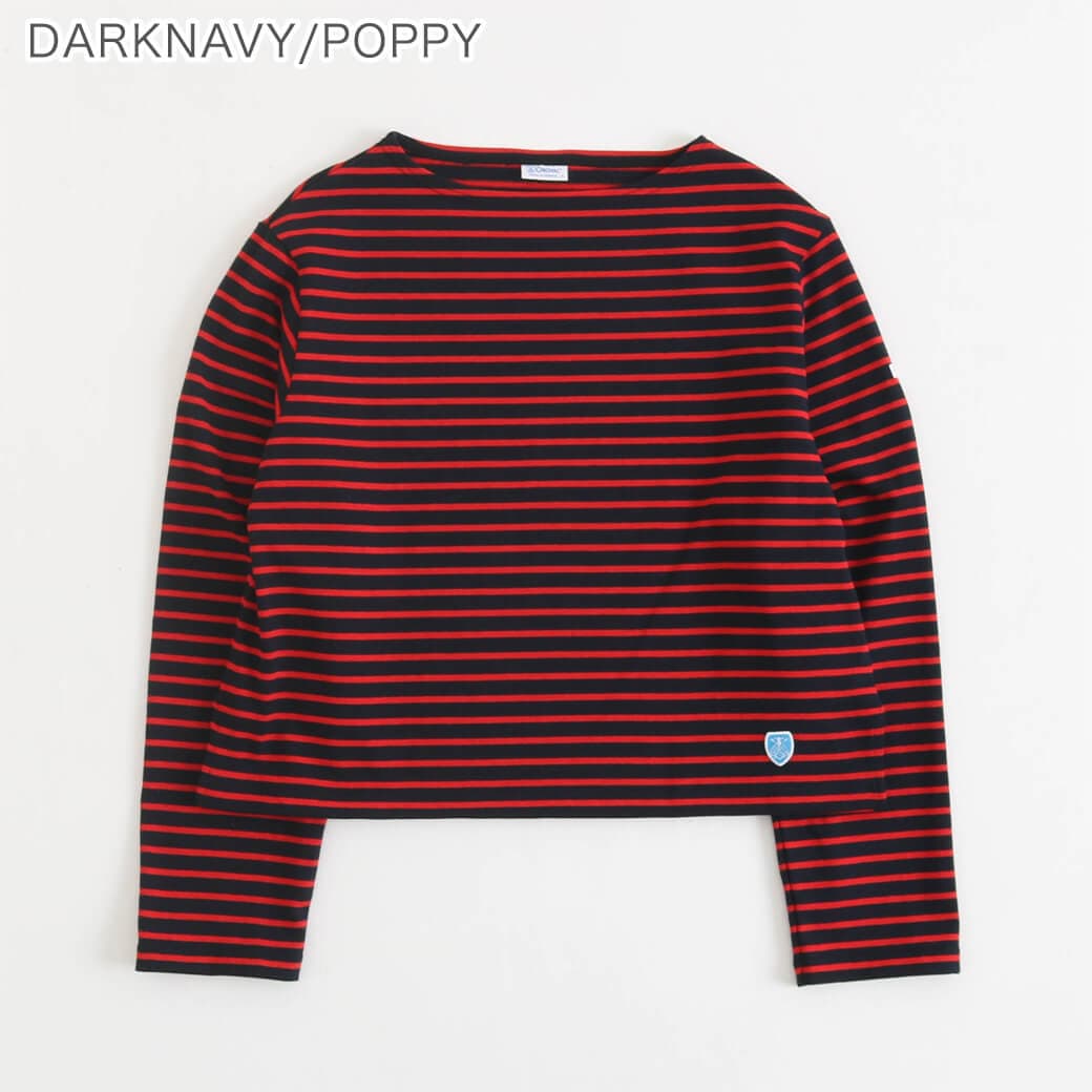 ORCIVAL オーシバル CLN BOAT NECK L/S CROPPED P.O.｜BORN FREE