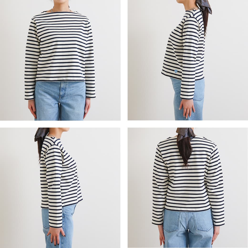 ORCIVAL オーシバル ショートレングスボートネックロングスリーブプル