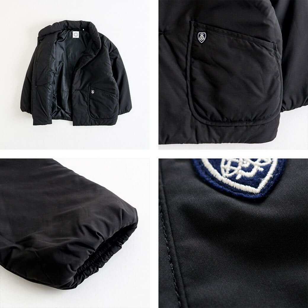 ORCIVAL スタンドカラー中綿ブルゾン ブラック サイズ1 ORCIVAL オーシバル スタンドカラー中綿ブルゾン｜BORN FREE